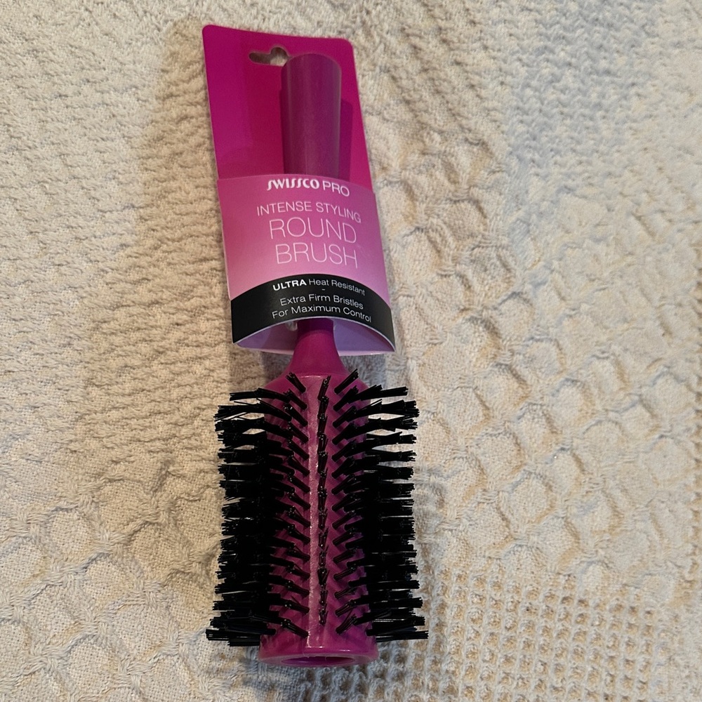 Round Brush - Pink and Black